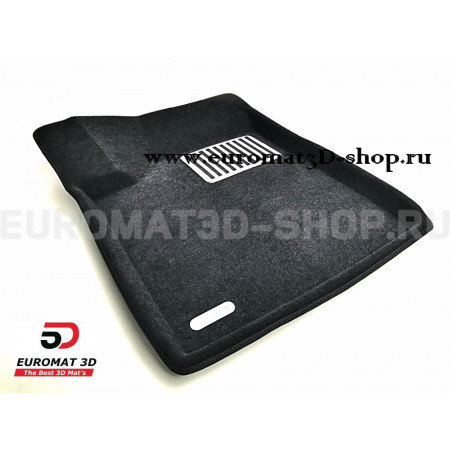 Текстильные 3D коврики Euromat3D Lux в салон для Nissan Murano (Z51) (2009-2015) № EM3D-003704
