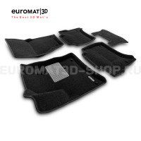 Текстильные 3D коврики Euromat3D Business в салон для Volkswagen Touareg (2010-2017) № EMC3D-004101