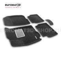 Текстильные 3D коврики Euromat3D Lux в салон для Chevrolet Aveo (2006-2012) № EM3D-001511