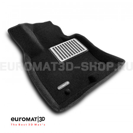 Текстильные 3D коврики Euromat3D Lux в салон для Mazda CX-9 (2017-) № EM3D-003401