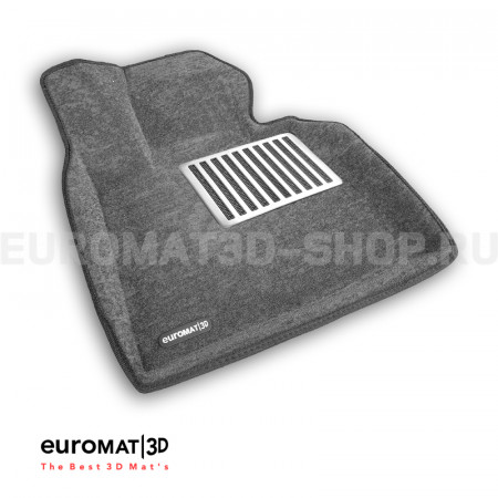 Текстильные 3D коврики Euromat3D Lux в салон для Bmw X7 (G07) (2019-) № EM3D-001226G Серые