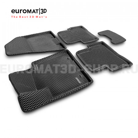 3D коврики Euromat3D EVA в салон для Kia Sportage (2016-2022) № EM3DEVA-002927