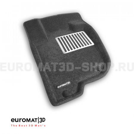 Текстильные 3D коврики Euromat3D Lux в салон для Mitsubishi Pajero Sport (2019-) № EM3D-003602