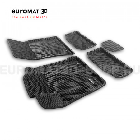 3D коврики Euromat3D EVA в салон для Geely Emgrand 7 (2021-) № EM3DEVA-001413