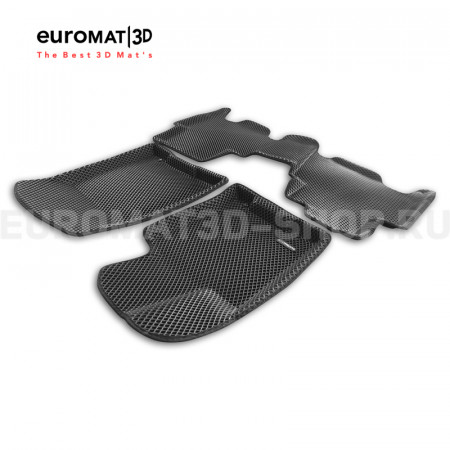 3D коврики Euromat3D EVA в салон для Kia Mohave (2021-) № EM3DEVA-002906