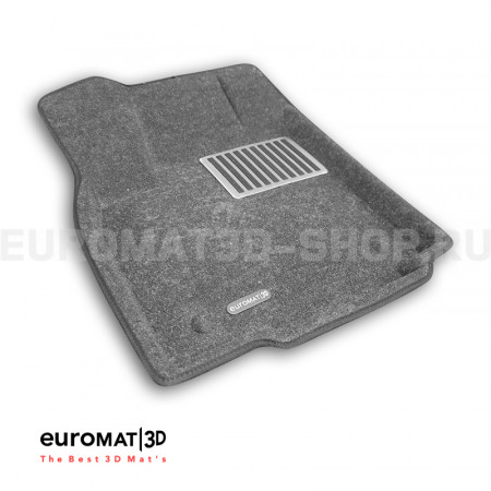 Текстильные 3D коврики Euromat3D Lux в салон для Volkswagen Talagon (2021-) № EM3D-005421G Серые